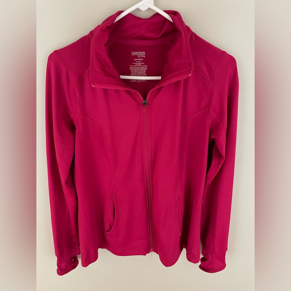 Pink quarter zip jacket. Danskin Now brand. Womens size medium.